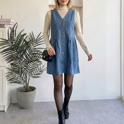 Dress/ミニデニムジャンスカ ST/No.22391