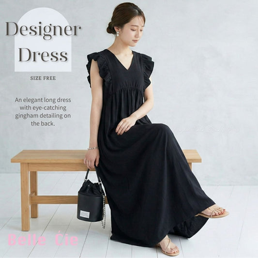 Dress/ギンガムバックシャンワンピース ST/No.22393