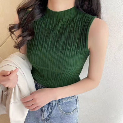 Tops/ノースリーブリブニットトップス ST/No.22394