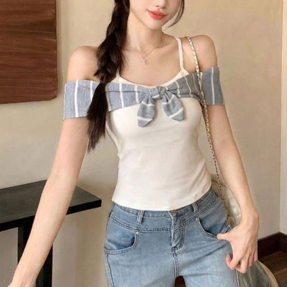 Tops/オフショルタイブラトップキャミ ST/No.22395