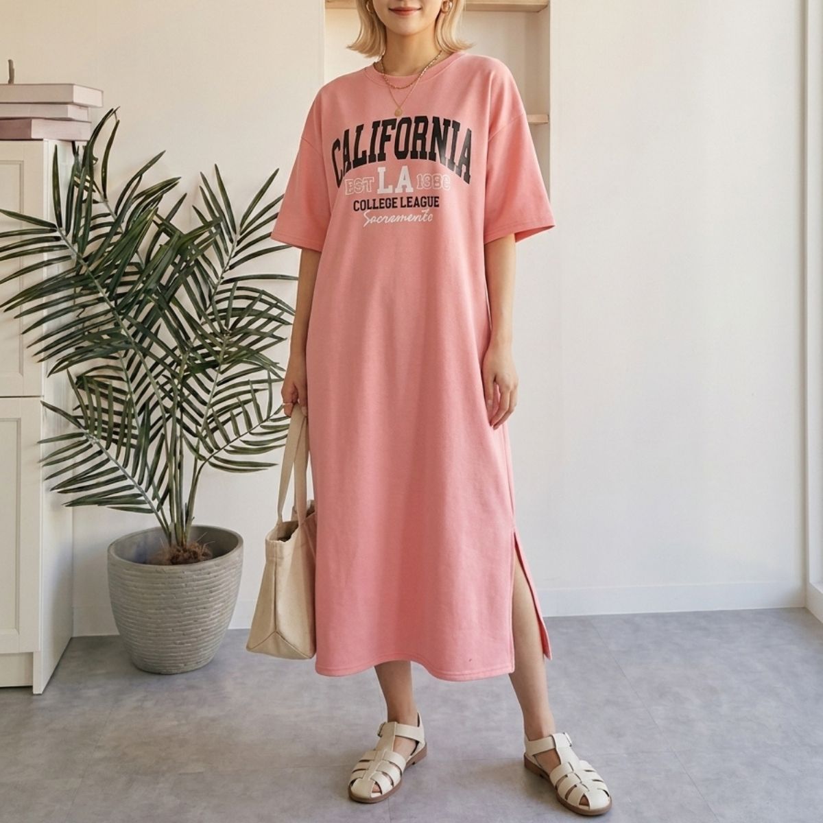 Dress/カレッジロゴマキシワンピース ST/No.22403