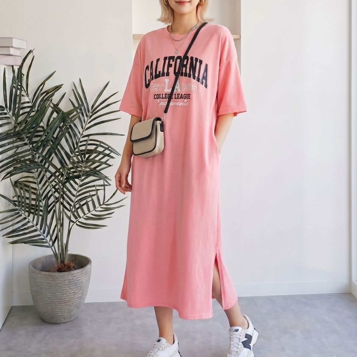 Dress/カレッジロゴマキシワンピース ST/No.22403