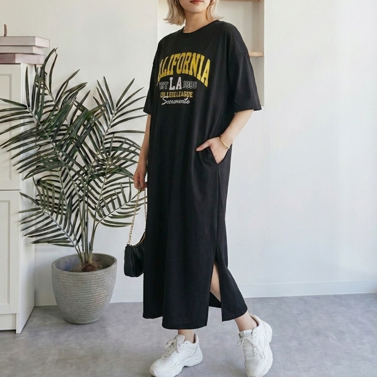 Dress/カレッジロゴマキシワンピース ST/No.22403