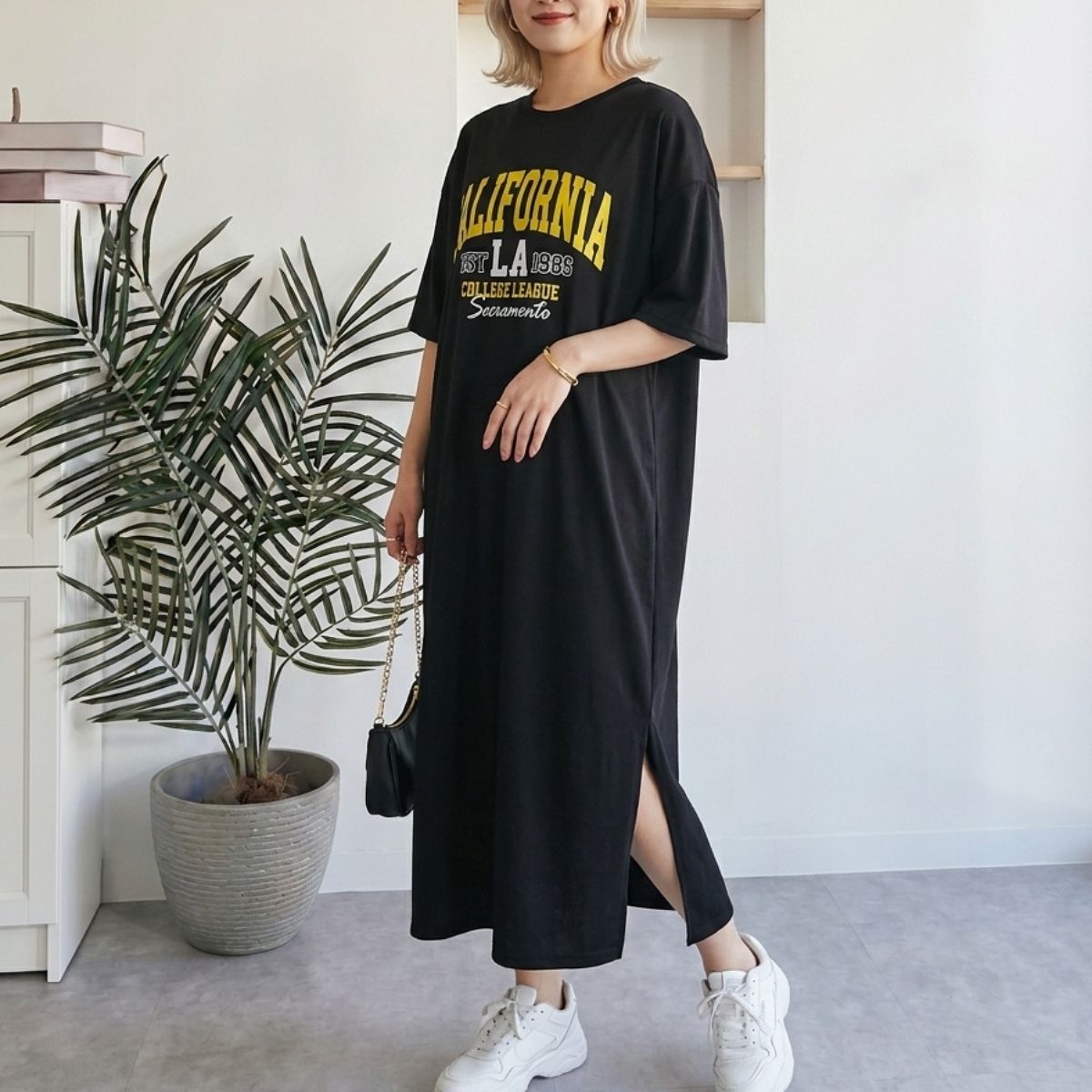 Dress/カレッジロゴマキシワンピース ST/No.22403