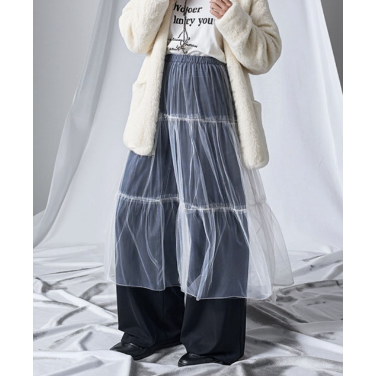 Skirt/チュールレイヤースカート ST/No.22408