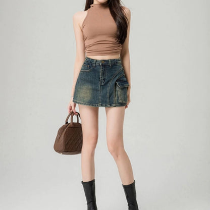 Pants/カーゴデニムスカパン ST/No.22411