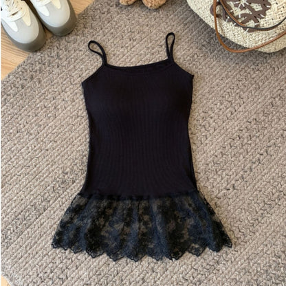 Tops/カップ付き裾レースキャミソール ST/No.22416
