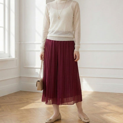 Pants/プリーツシフォンガウチョ ST/No.22417