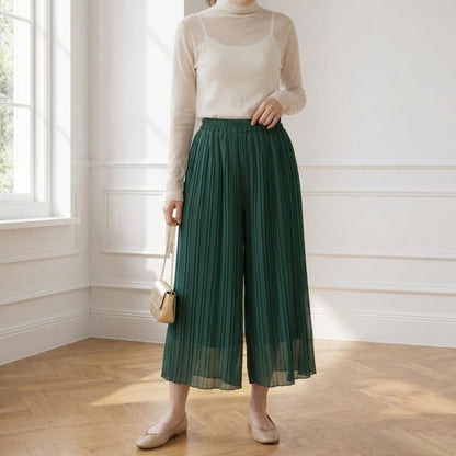 Pants/プリーツシフォンガウチョ ST/No.22417