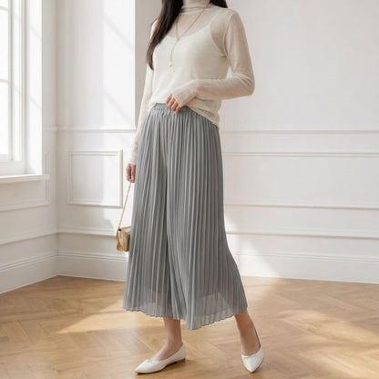 Pants/プリーツシフォンガウチョ ST/No.22417