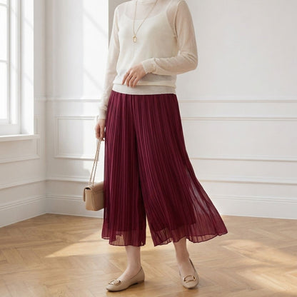 Pants/プリーツシフォンガウチョ ST/No.22417
