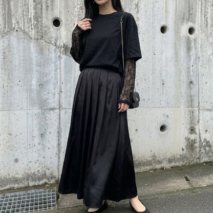 T-Shirts/レース袖レイヤードTシャツ ST/No.22422