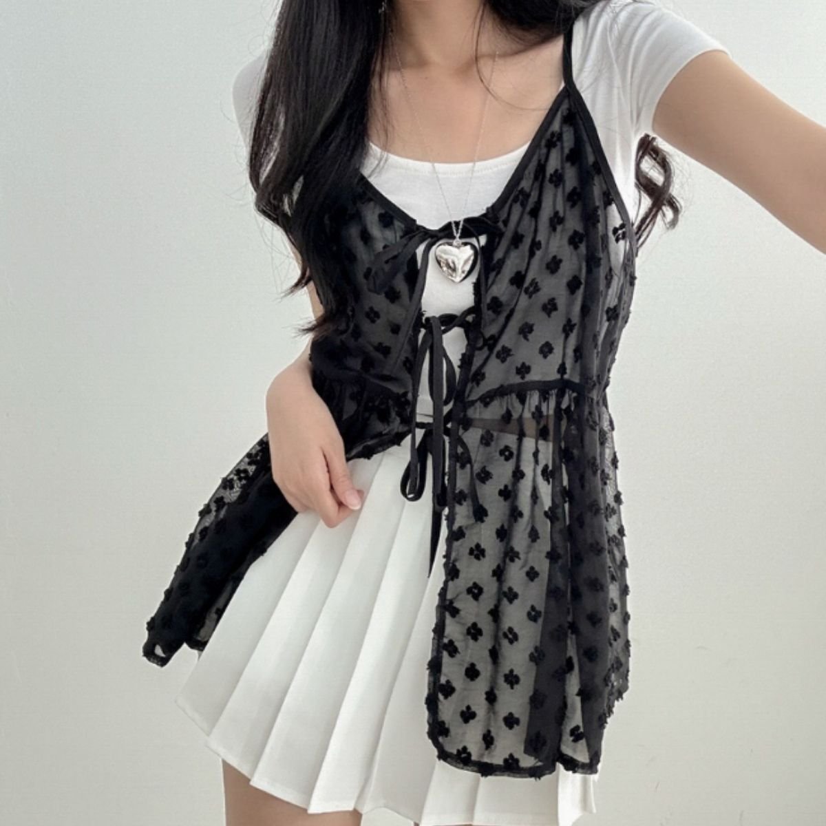 Tops/シアーリボンキャミビスチェ ST/No.22423