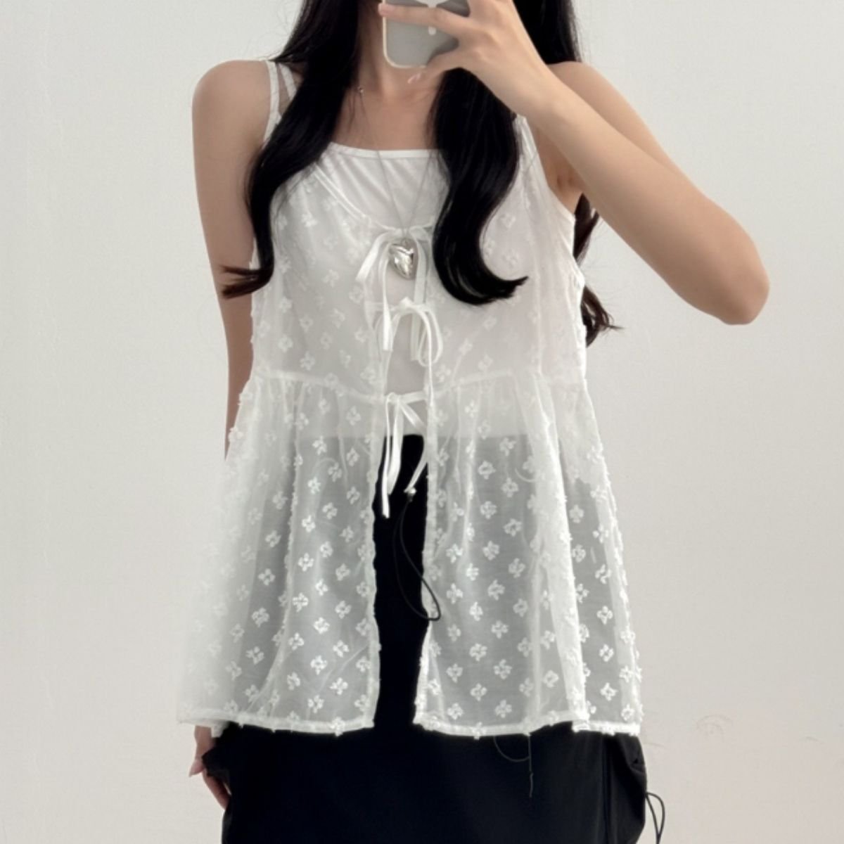 Tops/シアーリボンキャミビスチェ ST/No.22423