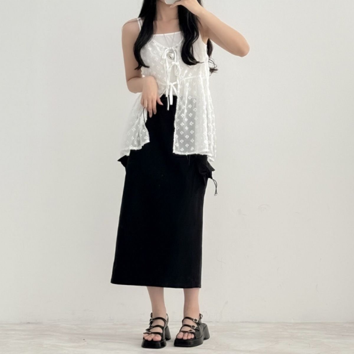 Tops/シアーリボンキャミビスチェ ST/No.22423