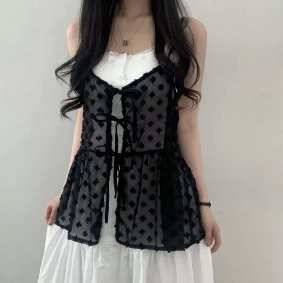 Tops/シアーリボンキャミビスチェ ST/No.22423