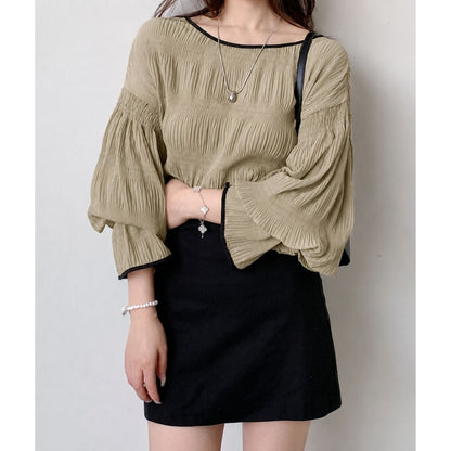 Blouse/ボリュームプリーツブラウス ST/No.22426