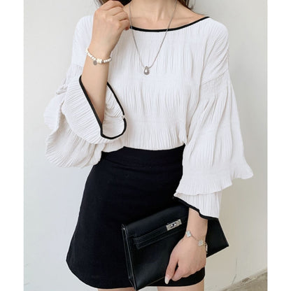 Blouse/ボリュームプリーツブラウス ST/No.22426