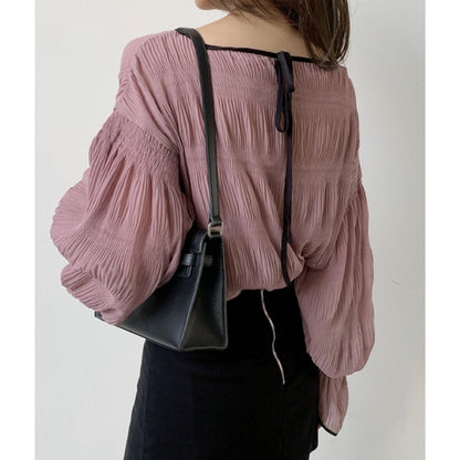Blouse/ボリュームプリーツブラウス ST/No.22426