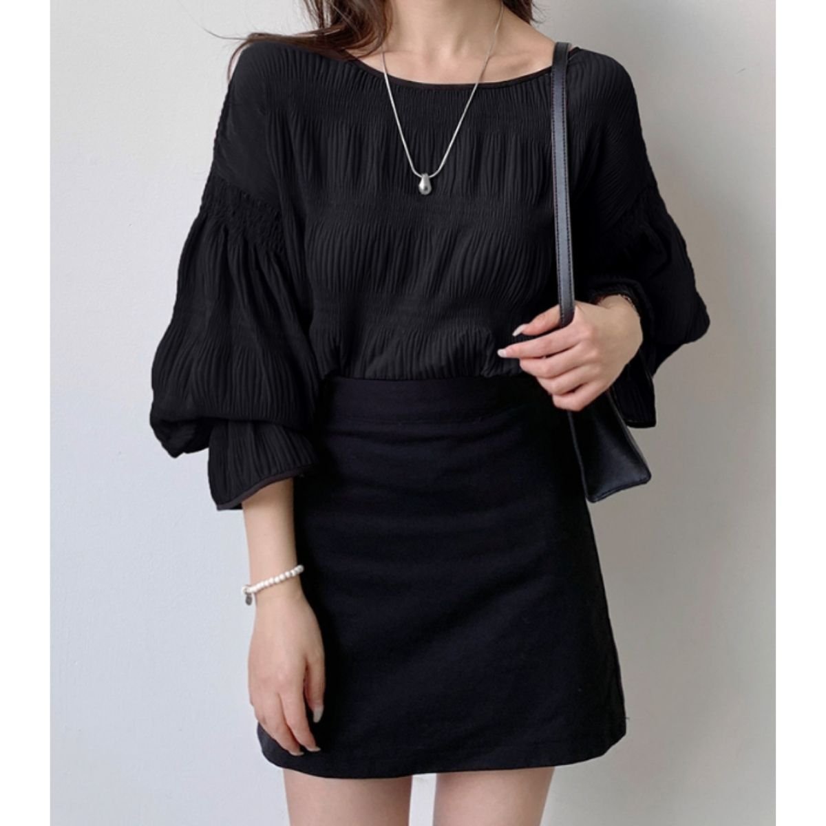 Blouse/ボリュームプリーツブラウス ST/No.22426