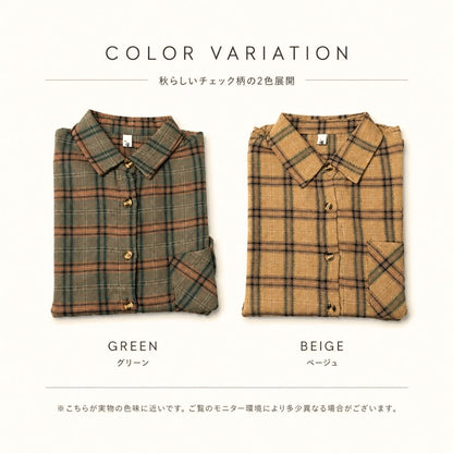 Shirts/チェックネルシャツ ST/No.22430