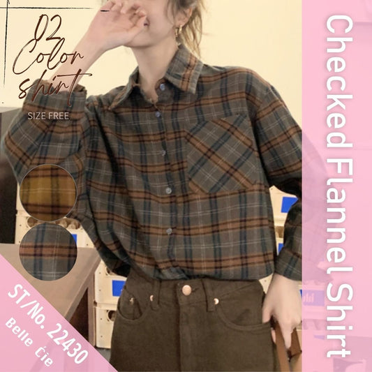 Shirts/チェックネルシャツ ST/No.22430