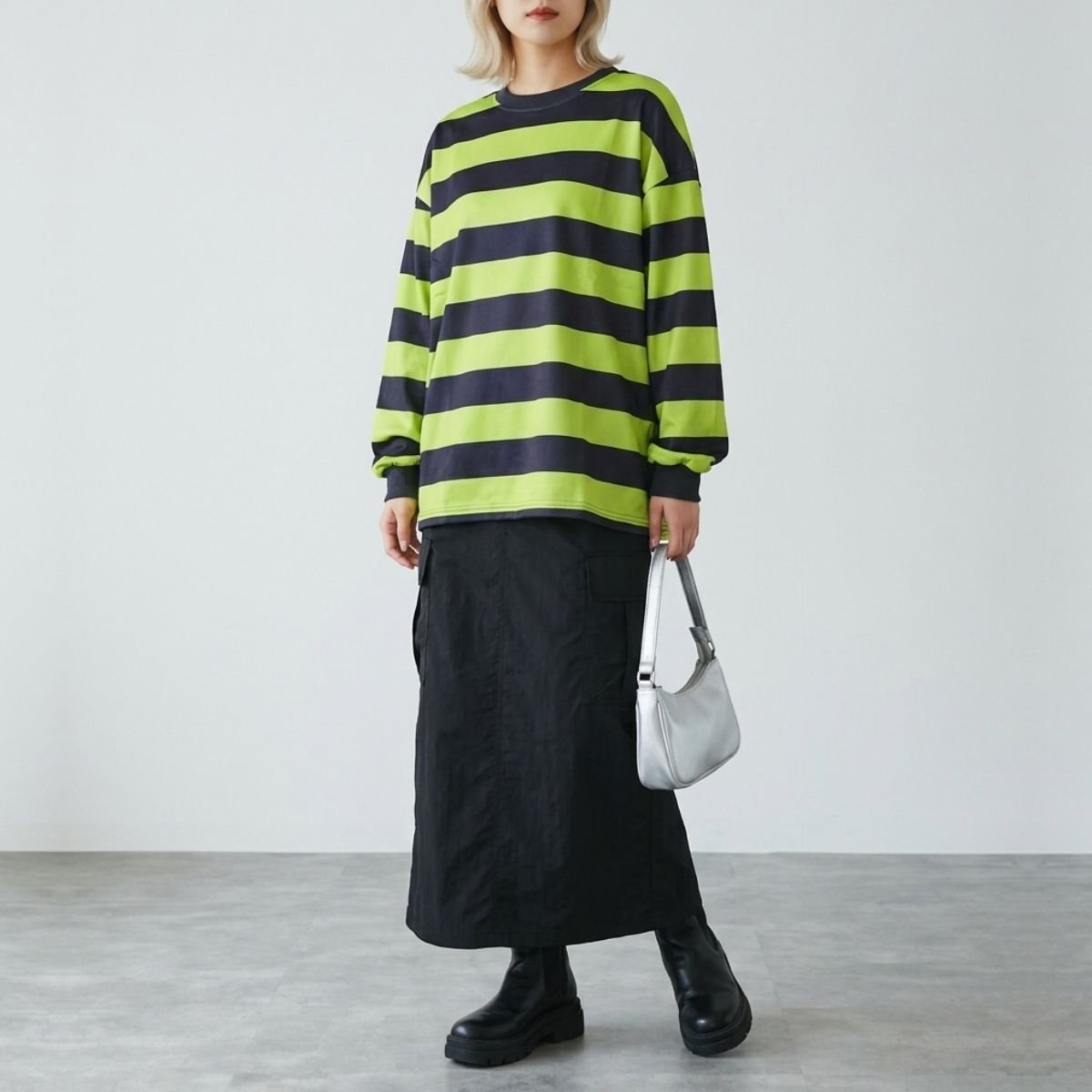 Tops/ワイドボーダートップス ST/No.22435
