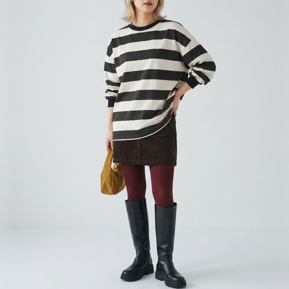 Tops/ワイドボーダートップス ST/No.22435