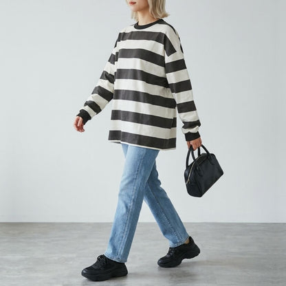 Tops/ワイドボーダートップス ST/No.22435