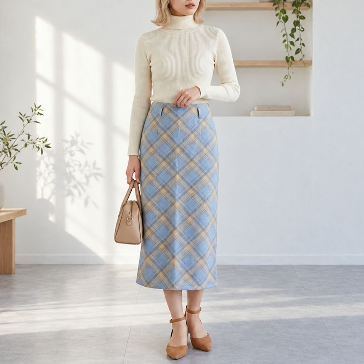 Skirt/クラシカルチェックスカート ST/No.22440