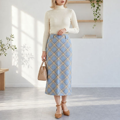 Skirt/クラシカルチェックスカート ST/No.22440