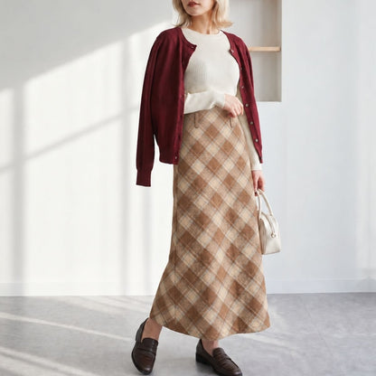 Skirt/クラシカルチェックスカート ST/No.22440