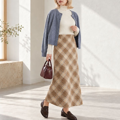 Skirt/クラシカルチェックスカート ST/No.22440