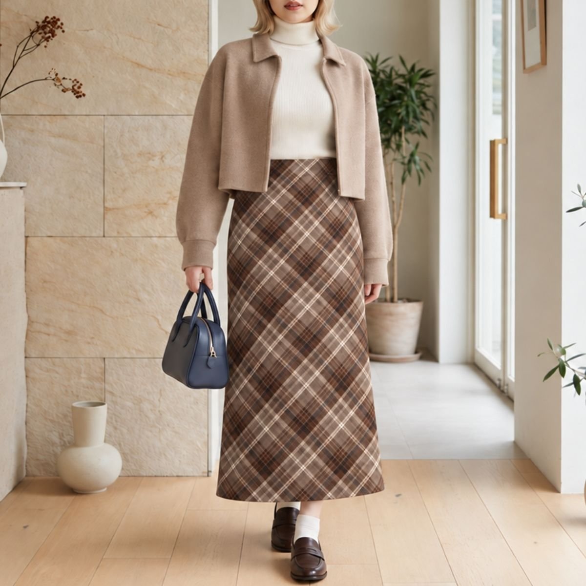 Skirt/クラシカルチェックスカート ST/No.22440