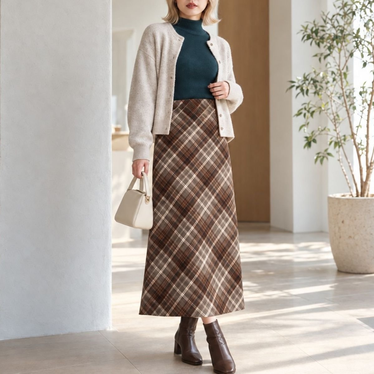 Skirt/クラシカルチェックスカート ST/No.22440