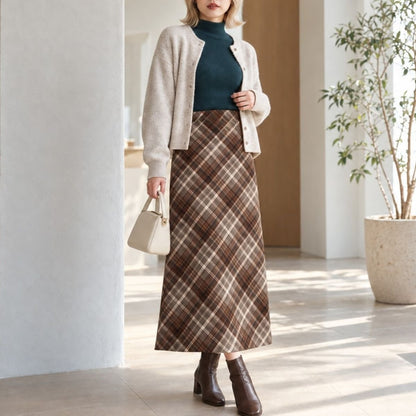 Skirt/クラシカルチェックスカート ST/No.22440