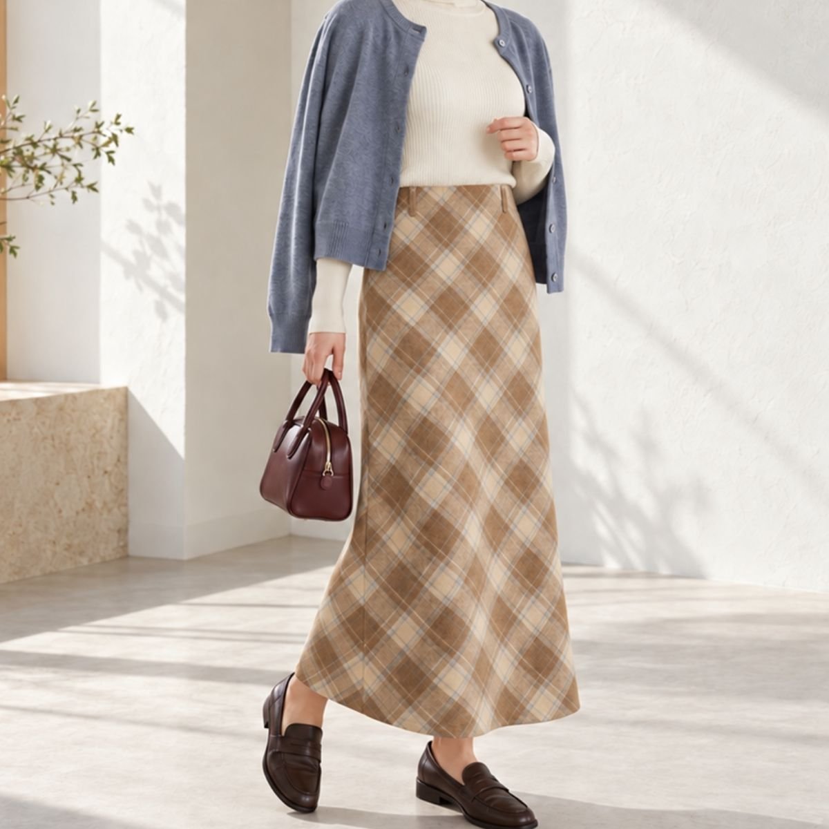 Skirt/クラシカルチェックスカート ST/No.22440