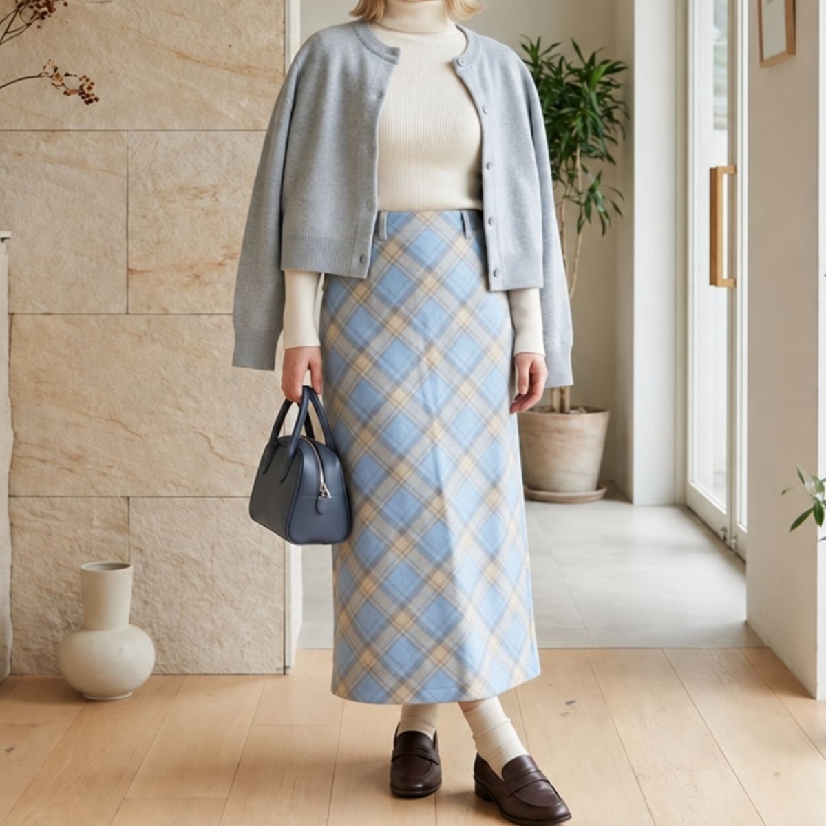 Skirt/クラシカルチェックスカート ST/No.22440