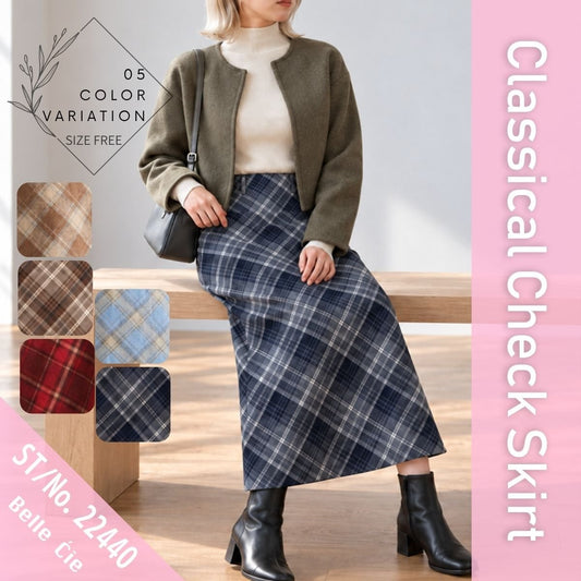 Skirt/クラシカルチェックスカート ST/No.22440