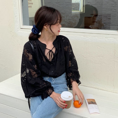 Shirts/シアーレースブラウス ST/No.22444