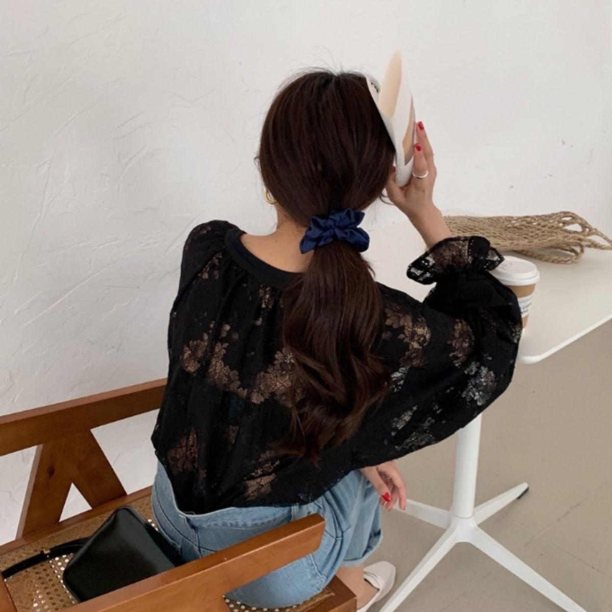 Shirts/シアーレースブラウス ST/No.22444