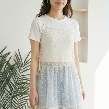 Dress/シアーリボンキャミワンピース ST/No.22467