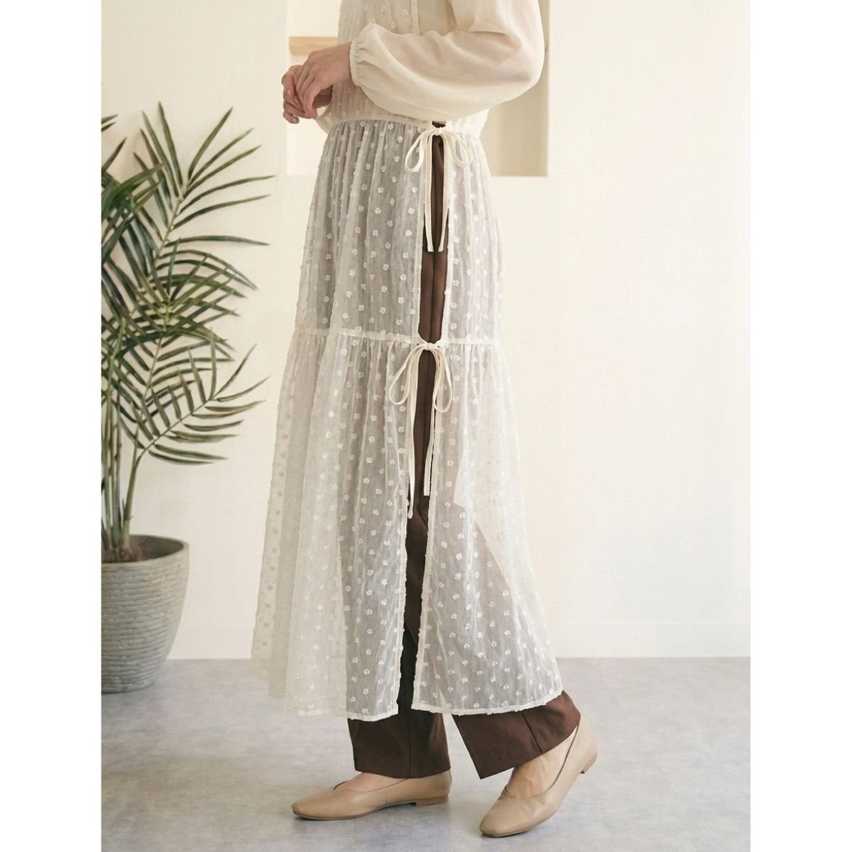 Dress/シアーリボンキャミワンピース ST/No.22467