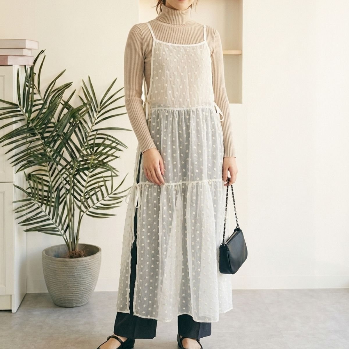 Dress/シアーリボンキャミワンピース ST/No.22467