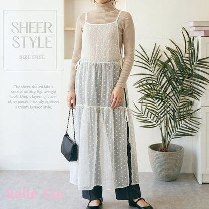 Dress/シアーリボンキャミワンピース ST/No.22467