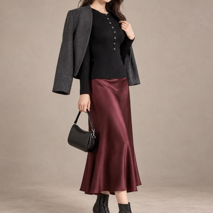 Knit/リブヘンリーネックニット ST/No.22468