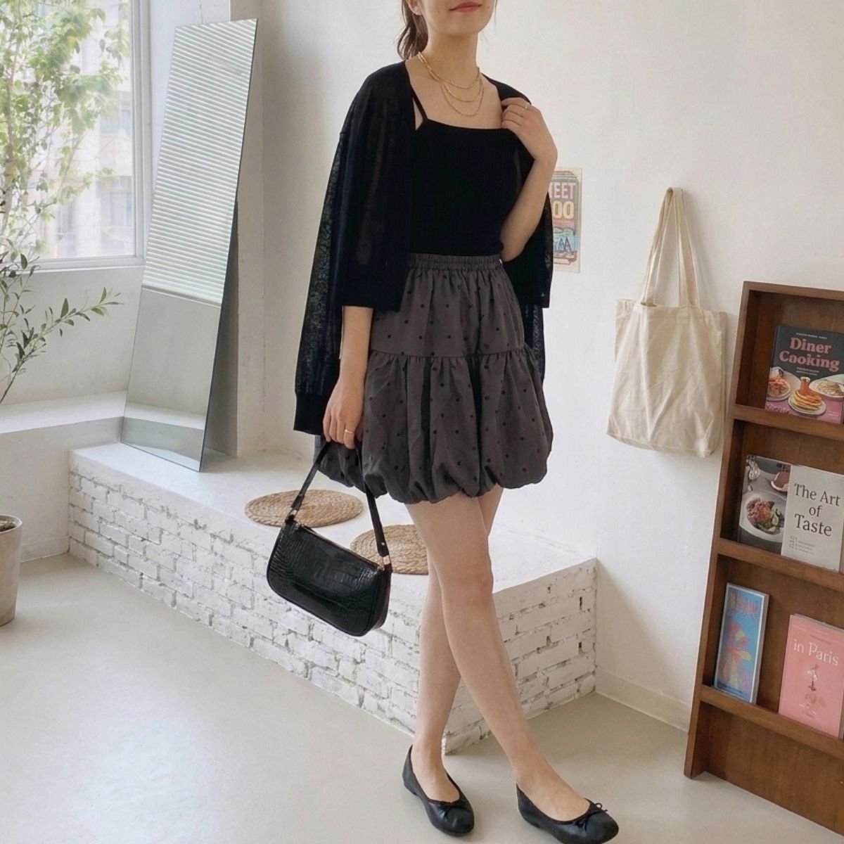 Skirt/ドットバルーンミニスカート ST/No.22470