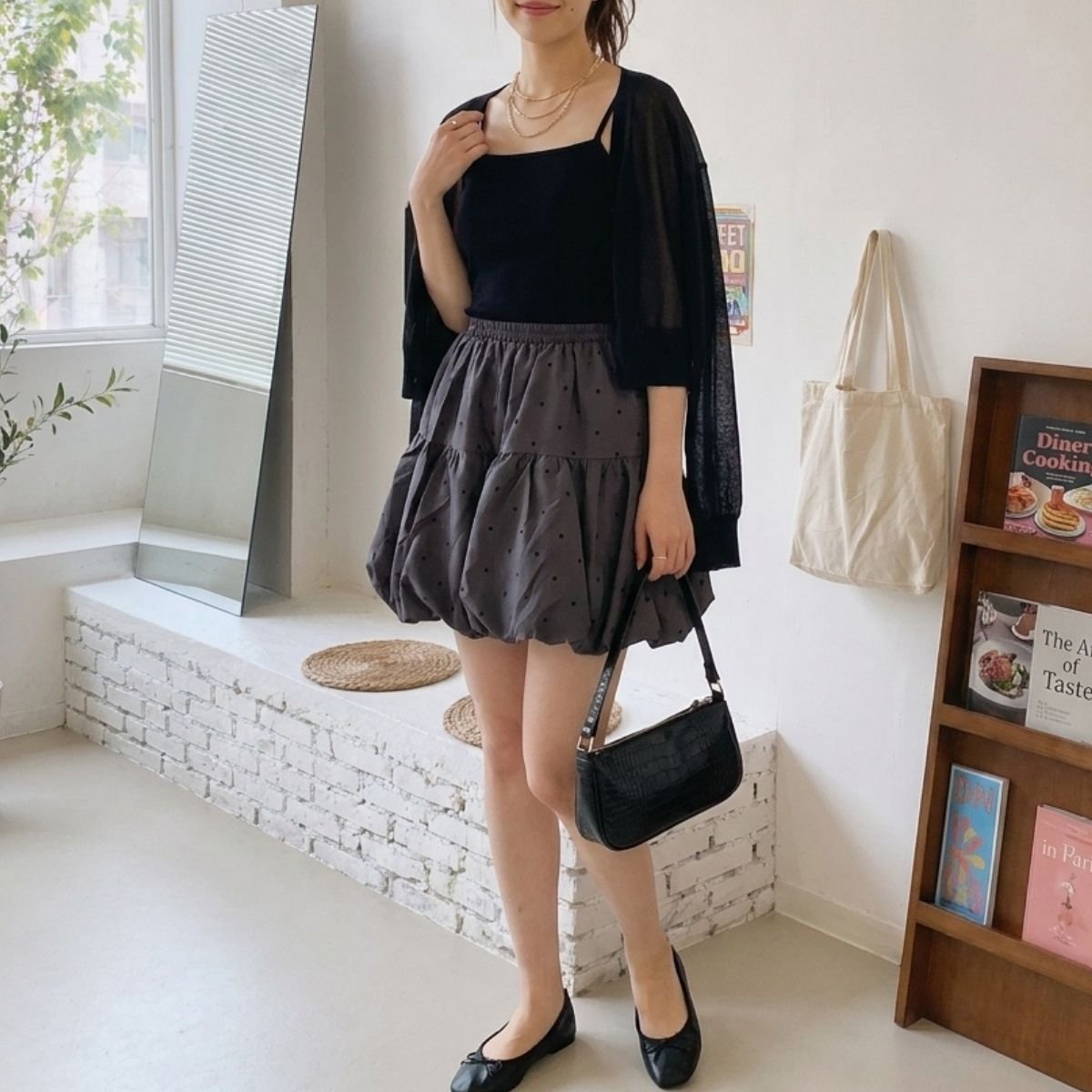 Skirt/ドットバルーンミニスカート ST/No.22470