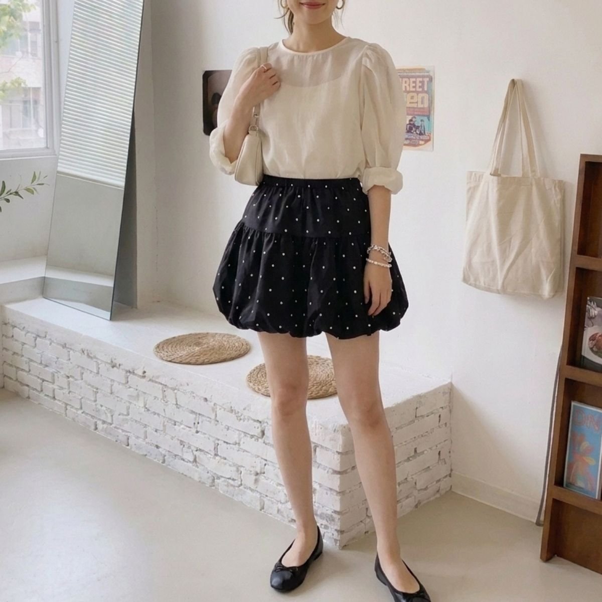 Skirt/ドットバルーンミニスカート ST/No.22470