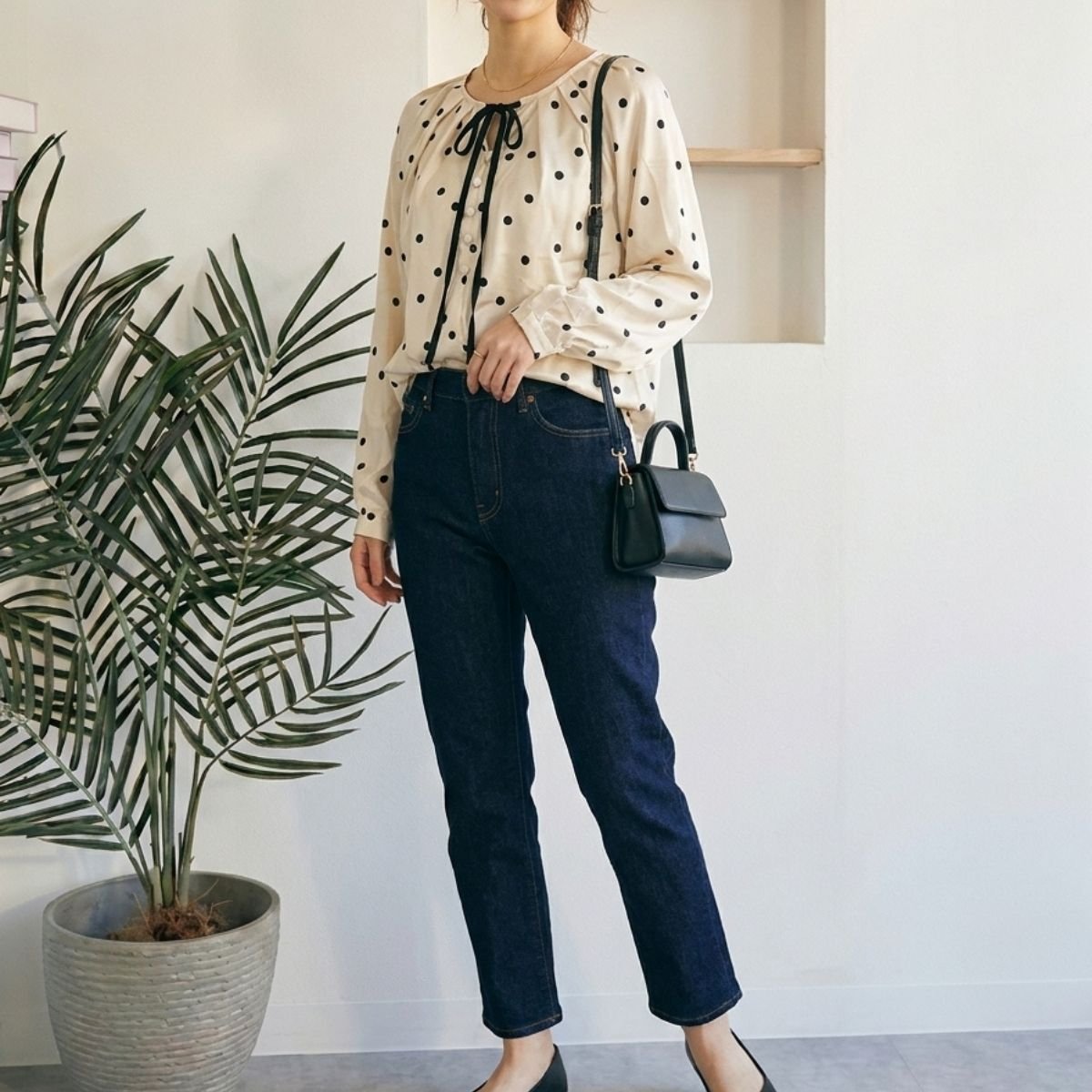 Blouse/リボンドットブラウス ST/No.22471